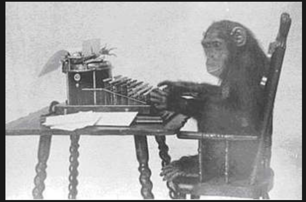 even a monkey at a typewriter can stumble on rhetorical techniques