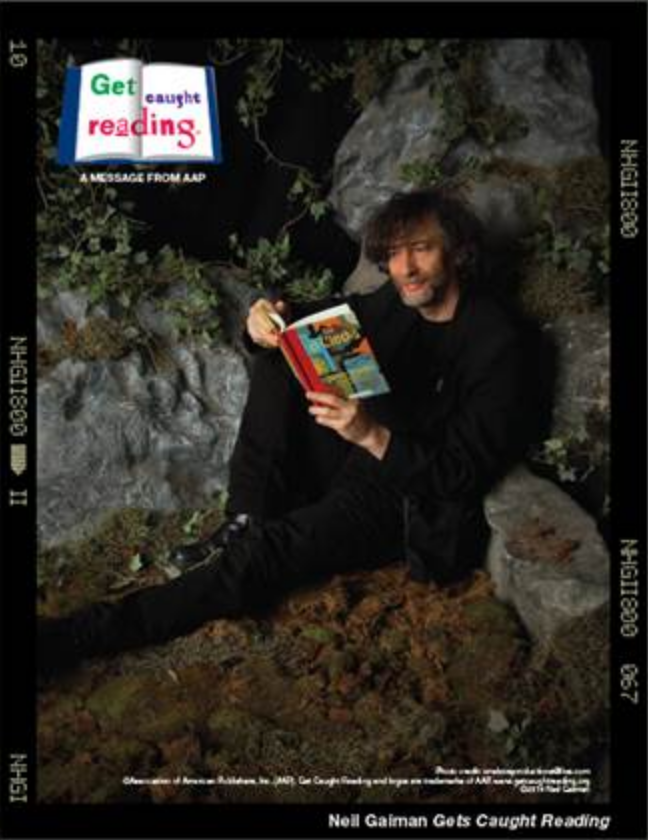 Neil Gaiman promotes reading fiction