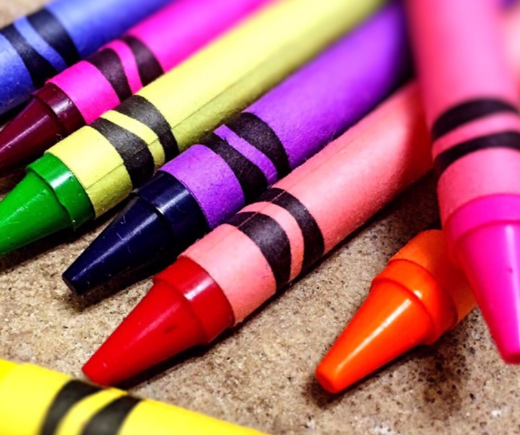 you did good writing yesterday; try writing with a crayon today