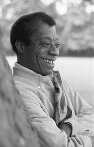 photo of James Baldwin, smiling