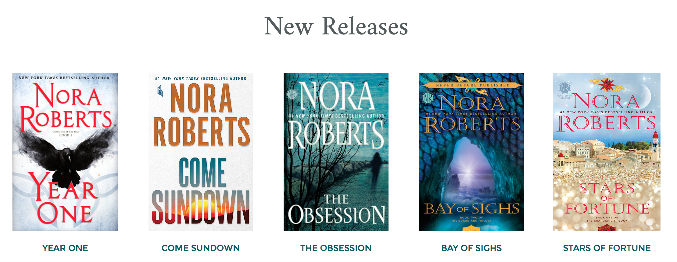 Nora Roberts New Releases