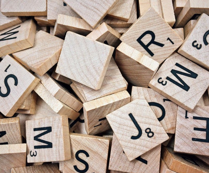 scrabble tiles - overdrawn at the word-bank